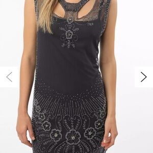 Sparkle & Fade Slate Grey/Navy with Beading